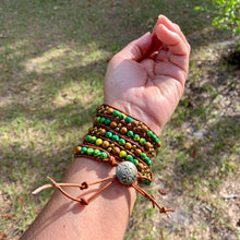 Load image into Gallery viewer, 5-Wrap with LEMON QUARTZ Centerpiece