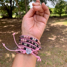 Load image into Gallery viewer, 5-Wrap with CLEAR QUARTZ Centerpiece