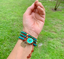 Load image into Gallery viewer, 3-Wrap Chrysocolla and Picture Jasper