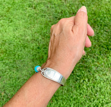 Load image into Gallery viewer, Silverware handles TURQUOISE HOWLITE bracelet