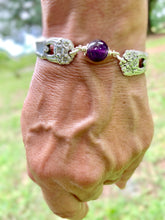 Load image into Gallery viewer, Silverware handles AMETHYST bracelet