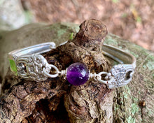Load image into Gallery viewer, Silverware handles AMETHYST bracelet