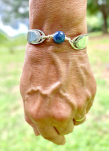 Load image into Gallery viewer, Silverware handles LAPIS LAZULI bracelet