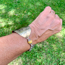 Load image into Gallery viewer, Spoon and handle YELLOW SEDIMENT JASPER bracelet