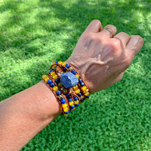 Load image into Gallery viewer, 5-Wrap with LAPIS LAZULI Centerpiece