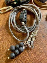 Load image into Gallery viewer, Lava Rock Wrap-Around Choker