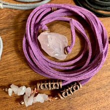 Load image into Gallery viewer, Rose Quartz Wrap-Around Chokers
