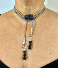 Load image into Gallery viewer, Lava Rock Wrap-Around Choker