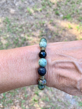 Load image into Gallery viewer, African Turquoise and Black Agate
