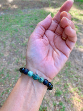 Load image into Gallery viewer, African Turquoise and Black Agate
