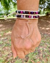 Load image into Gallery viewer, 2-Wrap Amethyst, Purple Howlite and Purple Agate
