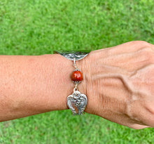 Load image into Gallery viewer, Spoon and handle RED JASPER bracelet

